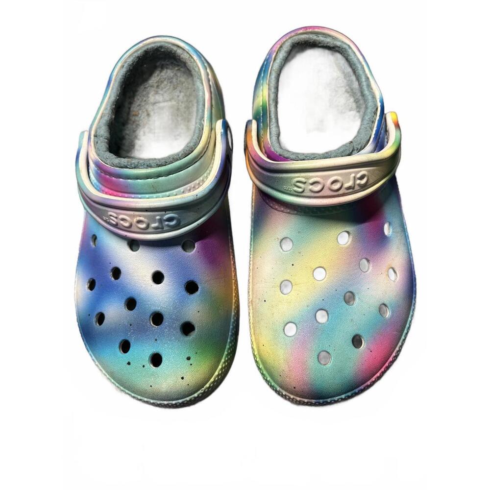 Crocs Classic Lined Ombre Fuzzy Slip-on Women's Size 9